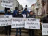 Під судом у Рівному протестують проти знесення пам`ятника Косміаді