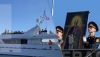 Росіяни іконою захищають свої кораблі від українських дронів (ВІДЕО)