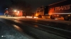 Вантажівка застрягла у снігу в Рівненському районі 