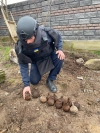 Знайшли 15 сторічних гранат у Вараському районі