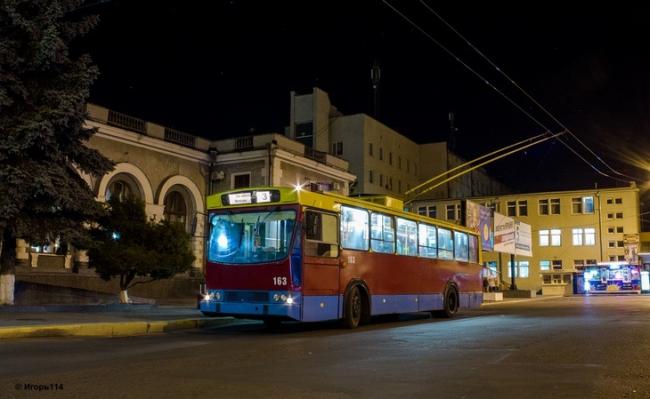 «Нічний тролейбус» не їздитиме через ремонт