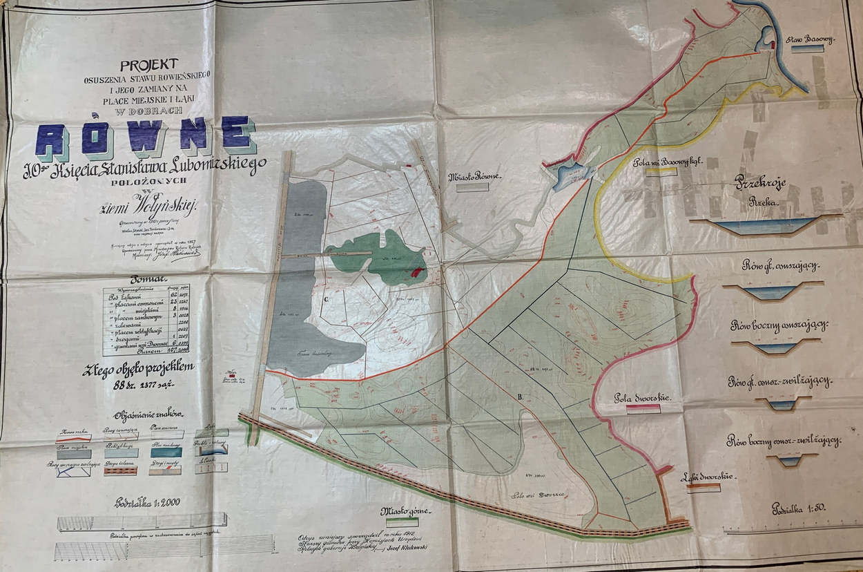 План меліорації. 1910 р.