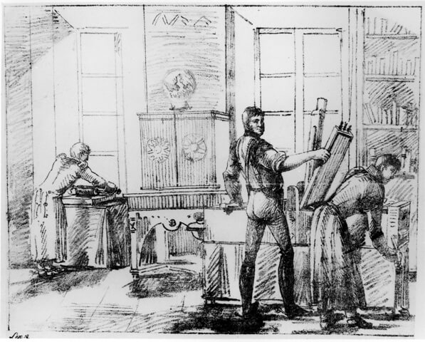 «Любителі літографії у Варшаві»