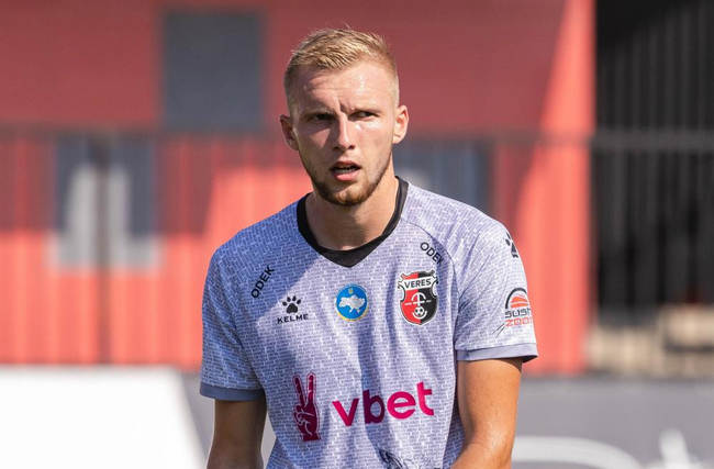 Микола Гайдучик, нападник «Вереса» і автор одного з чотирьох м’ячів у ворота харківського «Металіста 1925»