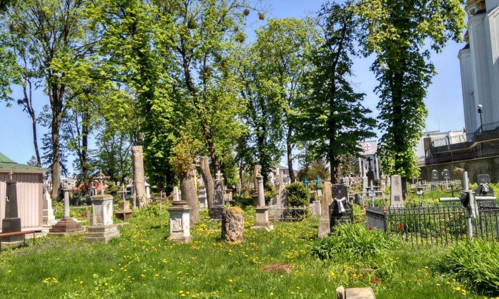 Фрагмент найстарішої частини цвинтаря