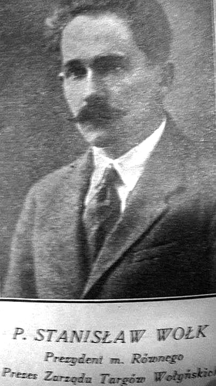 Станіслав Вовк, президент міста Рівного  в 1930-х роках
