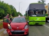 Біля Грушвиці автобус зіткнувся з легковиком (ВІДЕО)