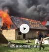 Блискавка спалила сарай на Сарненщині (відео)