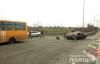 ДТП на Дубенщині: легковик влетів в автобус з військовиками