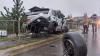 ДТП поблизу Колоденки: автомобіль БМВ врізався у паркан (відео)