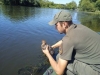 На Басівкутському водосховищі врятували качку, яка потрапила у сітку браконьєра