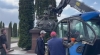 На кладовищі у Рівному демонтували пам’ятник радянському розвіднику (ВІДЕО)