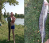 На Рівненщині рибалка спіймав 19-кілограмового сома
