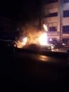 На Рівненщині водію з Білорусі спалили авто, ще два поруч - пожежники врятували