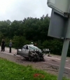 Неподалік Радивилова розбився автомобіль БМВ (ВІДЕО)