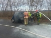 Пожежники в Дубно врятували авто, яке загорілося на дорозі