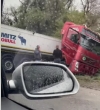 При в’їзді у Дубно вантажівка потрапила у ДТП (ВІДЕО)