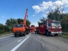 Рятувальники відтягнули вантажівку, яка перекрила дорогу біля Дубна