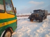 У снігу застрягала маршрутка з пасажирами, які їхали на роботу в Рівне (ФОТО)