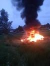 В Обарові палили шини, обурені свідки викликали рятувальників 