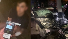 Хлопець у Рівному двічі напився та розбив авто об дерево