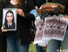 На Рівненщині попрощалися із загиблою в Одесі поліцейською
