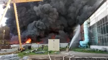 У Бєлгородській області Росії горить склад з боєприпасами