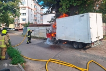 У Рівному горіла вантажівка