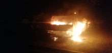 Вночі у Костополі горіли два автомобілі