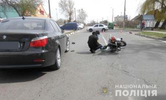 «BMW» врізався в мопедиста, в останнього рвана рана плеча