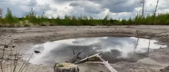 «Місячний ландшафт» після бурштинокопачів на Рівненщині (ВІДЕО)