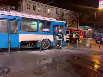 У Рівному під час руху загорівся тролейбус з пасажирами