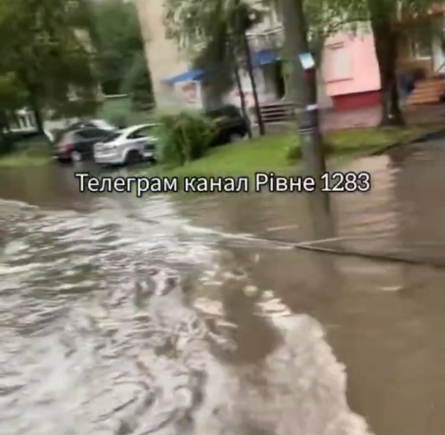 фото - скріншот з відео телеграм-каналу Рівне 1283