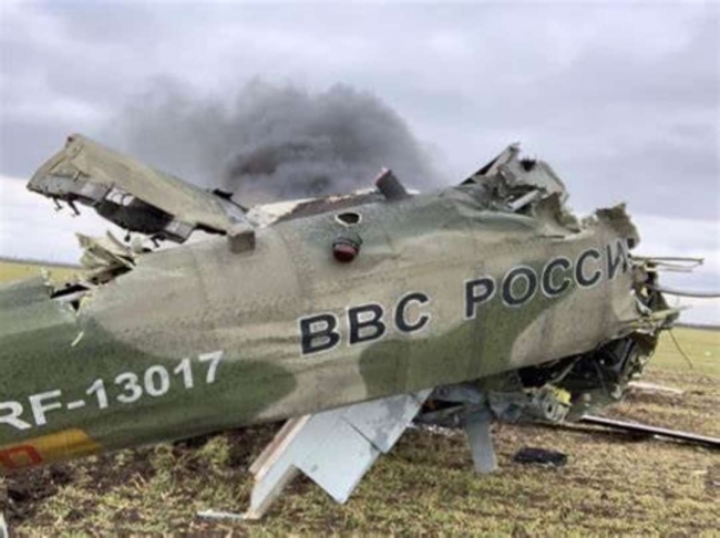 Біля Херсона знищили більше 30 російських гелікоптерів