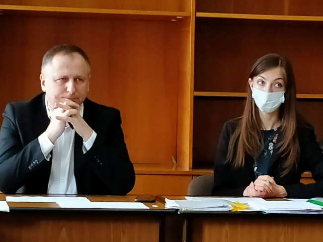 Юрій Осіпчук (зліва), голова депутатської комісії з питань охорони здоров'я, материнства і дитинства при Рівненській міській раді