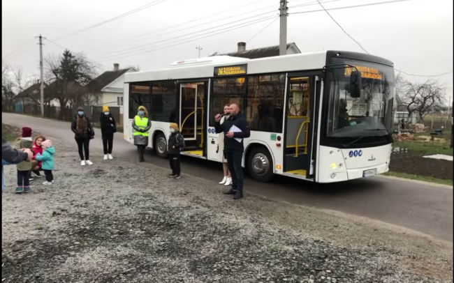Костополем сьогодні поїхав перший муніципальний автобус