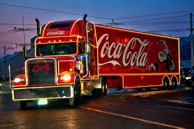 На початку січня у Рівне приїде новорічна вантажівка Coca-Cola