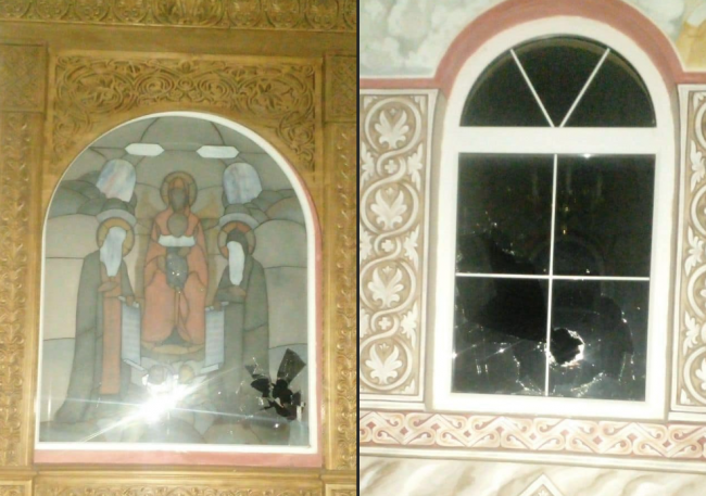 На Здолбунівщині розбили вікна та ікону в церкві московського патріархату