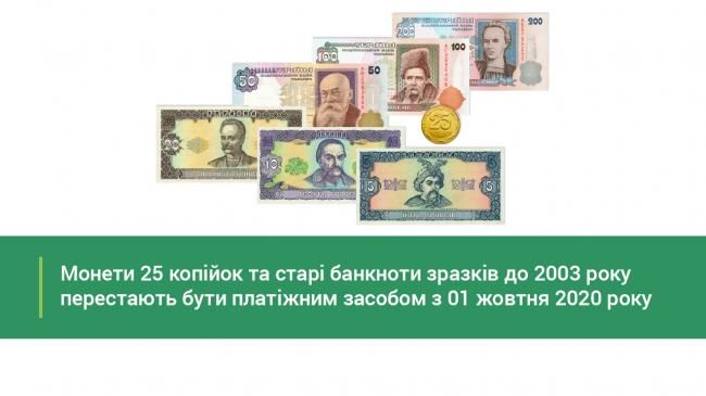 НБУ: монети номіналом 25 копійок перестають бути засобом платежу з 1 жовтня