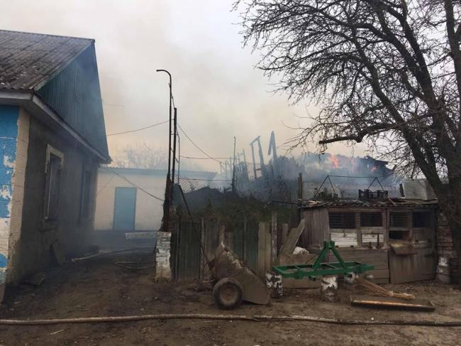 Одинадцять рятувальників гасили пожежу у Красносіллі