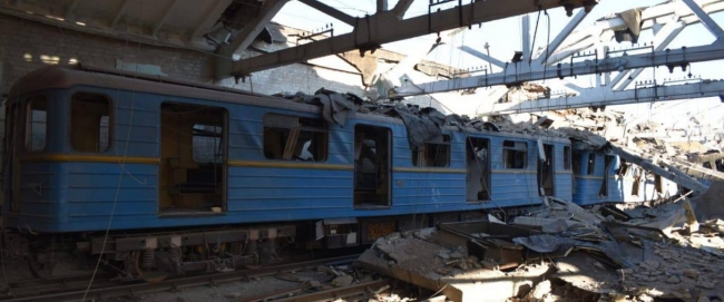 Ракетним ударом зруйновано будівлю харківського метрополітену