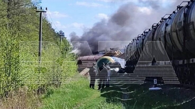 У Росії підірвали залізницю — перекинувся потяг із нафтопродуктами