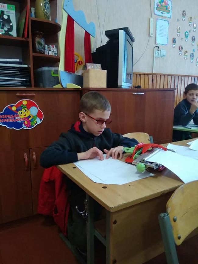 У конкурсі Петра Яцика взяв участь незрячий учень – хлопчик з Березного