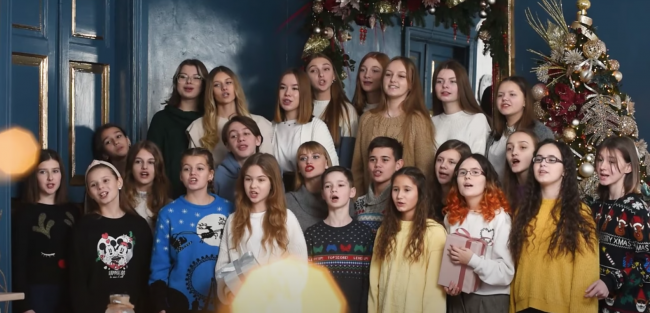 У Рівному хор дітей переспівав славнозвісний «Щедрик» Леонтовича (ВІДЕО)