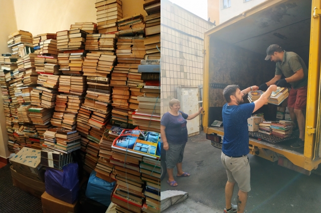У Рівному зібрали майже тонну російськомовних книг, які здали на макулатуру