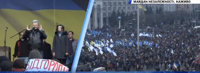 «З голосом Майдану мають рахуватись усі лідери нормандської четвірки», - про що говорив Петро Порошенко на недільному віче